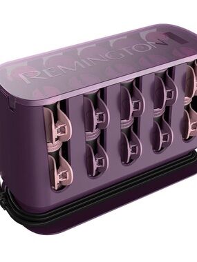 Remington Pro Heated Hair Rollers Set Ceramic Curlers Clips Full Size Kit